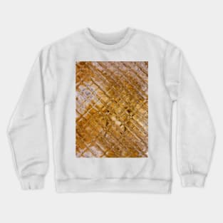 Beige abstract design - under squared glass Crewneck Sweatshirt
